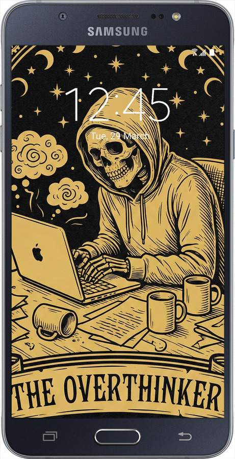 Силиконовый чехол The Overthinker для Samsung Galaxy J7 (2016) J710F - 6774u-263 изображение 