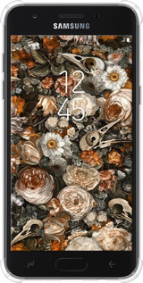 Силикон с усиленными углами чехол В стиле барокко-мрачный для Samsung Galaxy J7 2018 - 6404sp-1502 изображение 