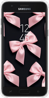 Силикон с усиленными углами чехол Coquette Ribbons Dark Coquette для Samsung Galaxy J7 2018 - 6767sp-1502 изображение 