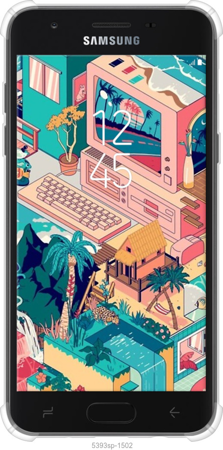 Силикон с усиленными углами чехол № 5393 для Samsung Galaxy J7 2018 - 5393sp-1502 изображение 