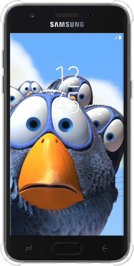 Силикон с усиленными углами чехол Angry Birds для Samsung Galaxy J7 2018 - 6008sp-1502 изображение 