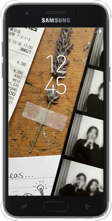 Силикон с усиленными углами чехол Aesthetic Scrapbook Collage для Samsung Galaxy J7 2018 - 6773sp-1502 изображение 