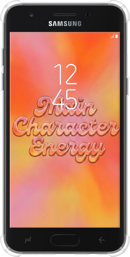 Силіконовий протиударний с посиленими кутами чехол Aura Gradient Main Character Energy Aesthetic Y2K для Samsung Galaxy J7 2018 - 6783sp-1502 изображение 