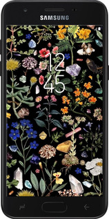 Силіконовий чехол З квітами для Samsung Galaxy J7 2018 - 6422u-1502 изображение 