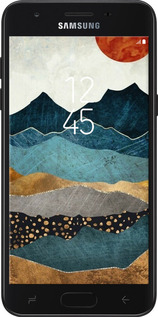 Силиконовый чехол Янтарный закат для Samsung Galaxy J7 2018 - 6475u-1502 изображение 