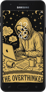 Силиконовый чехол The Overthinker для Samsung Galaxy J7 2018 - 6774u-1502 изображение 