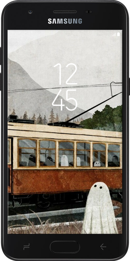 Силиконовый чехол Призрак 2 для Samsung Galaxy J7 2018 - 6247u-1502 изображение 