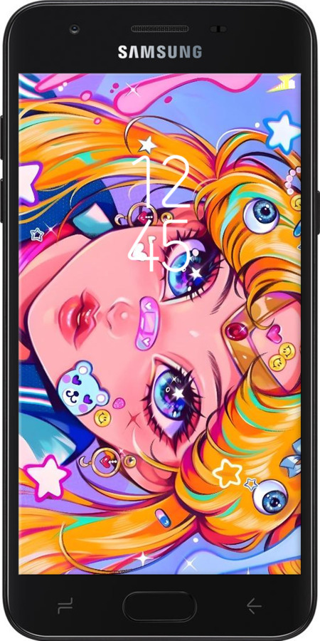 Силіконовий чехол Сейлор Мун 4 для Samsung Galaxy J7 2018 - 6353u-1502 изображение 