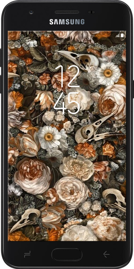 Силиконовый чехол В стиле барокко-мрачный для Samsung Galaxy J7 2018 - 6404u-1502 изображение 