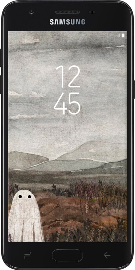 Силіконовий чехол Самотій привид на фоні гір для Samsung Galaxy J7 2018 - 6486u-1502 изображение 