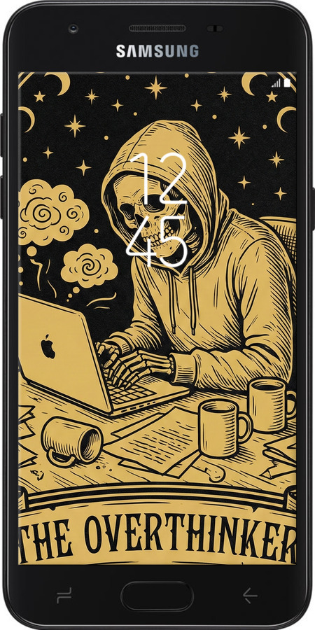 Силиконовый чехол The Overthinker для Samsung Galaxy J7 2018 - 6774u-1502 изображение 