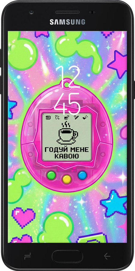 Силіконовий чехол Y2K Aesthetic Retro Pet: Годуй мене кавою для Samsung Galaxy J7 2018 - 6784u-1502 изображение 