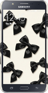 3D пластиковый матовый чехол Dark Coquette для Samsung Galaxy J7 J700H - 6765m-101 изображение 