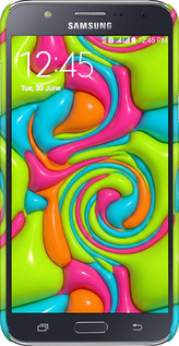 3D пластиковый матовый чехол Y2K Jelly Dream для Samsung Galaxy J7 J700H - 6780m-101 изображение 