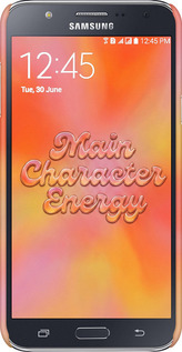 3D пластиковый матовый чехол Aura Gradient Main Character Energy Aesthetic Y2K для Samsung Galaxy J7 J700H - 6783m-101 изображение 