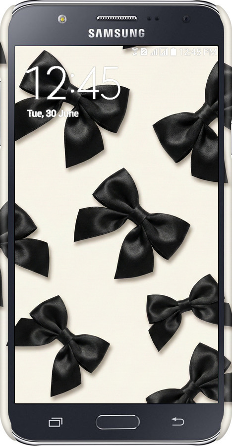 3D пластиковый матовый чехол Dark Coquette для Samsung Galaxy J7 J700H - 6765m-101 изображение 