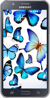 2D пластиковий чехол Метелики для Samsung Galaxy J7 J700H - 6023t-101 изображение 