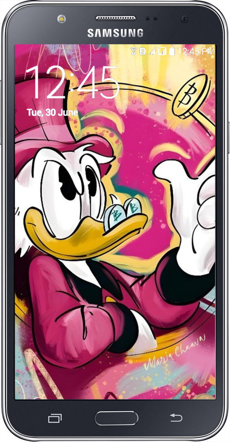 Силіконовий чехол Скрудж для Samsung Galaxy J7 J700H - 6283u-101 изображение 