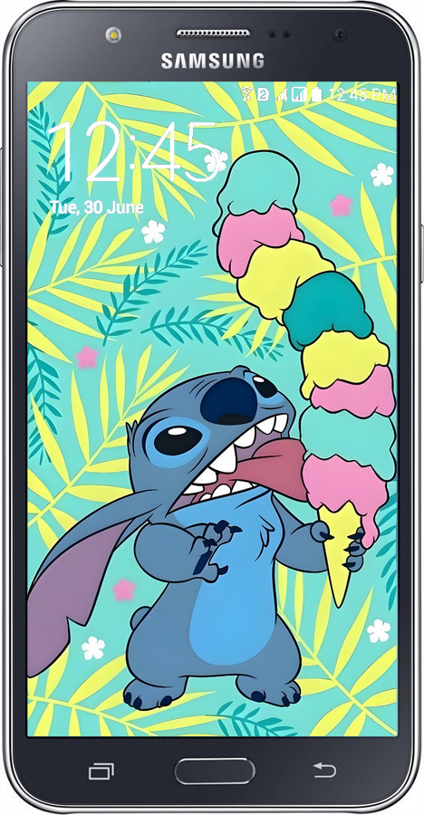 2D пластиковый чехол Стич для Samsung Galaxy J7 J700H - 6361t-101 изображение 