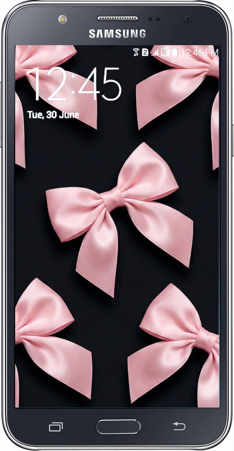 Силиконовый чехол Coquette Ribbons Dark Coquette для Samsung Galaxy J7 J700H - 6767u-101 изображение 