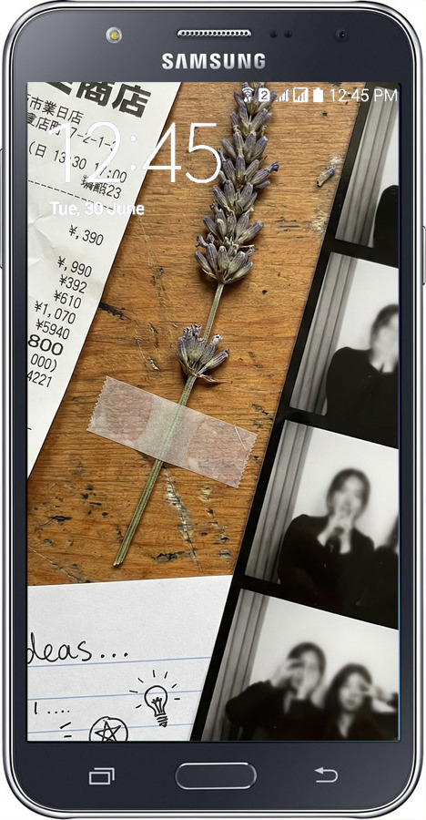 2D пластиковый чехол Aesthetic Scrapbook Collage для Samsung Galaxy J7 J700H - 6773t-101 изображение 