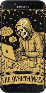 3D пластиковий матовий чехол The Overthinker для Samsung Galaxy J7 J730 (2017) - 6774m-786 изображение 