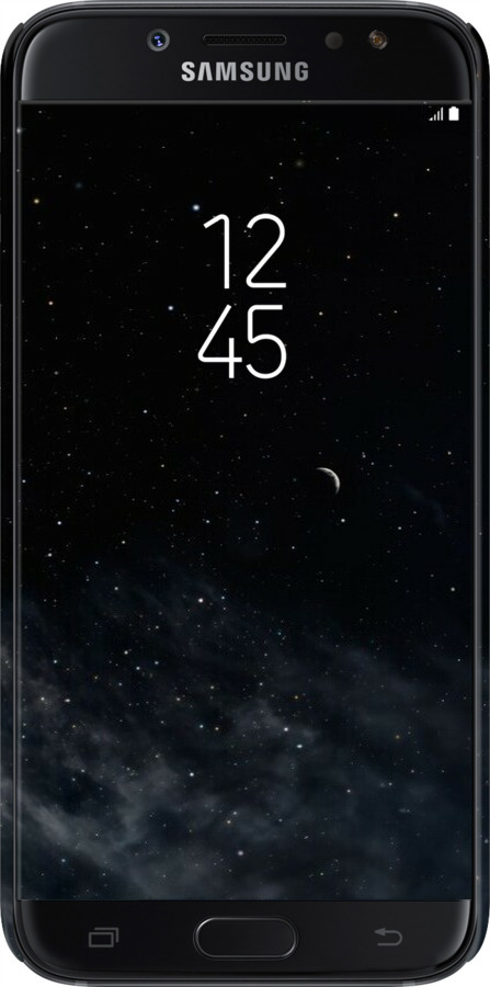 3D пластиковый матовый чехол Ночное небо для Samsung Galaxy J7 J730 (2017) - 6451m-786 изображение 