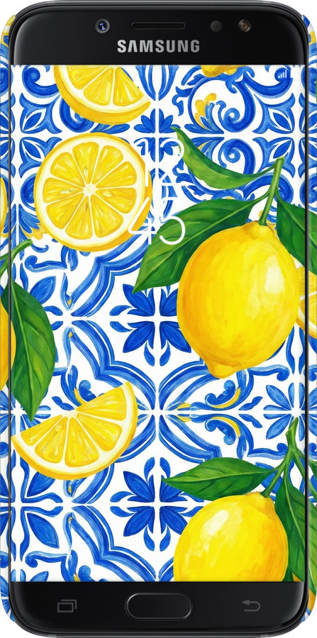 3D пластиковий матовий чехол Grocery Girl Italian Summer для Samsung Galaxy J7 J730 (2017) - 6766m-786 изображение 