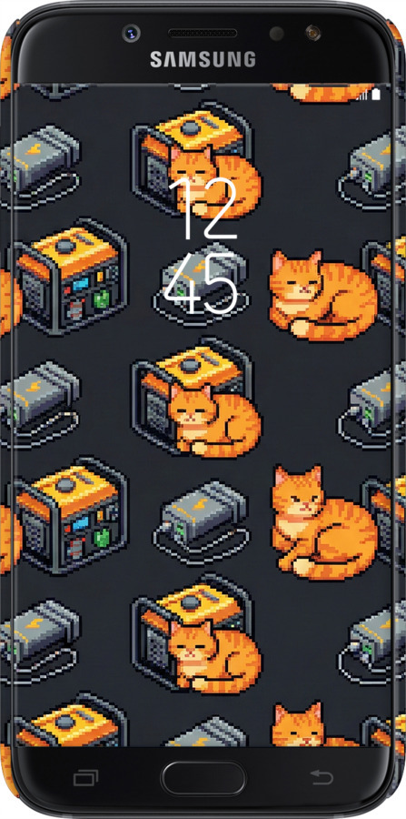 3D пластиковый матовый чехол Autonomous Zone для Samsung Galaxy J7 J730 (2017) - 6771m-786 изображение 