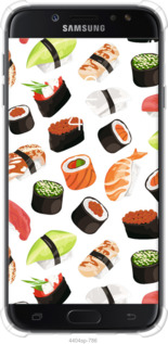 Силіконовий протиударний с посиленими кутами чехол Суші для Samsung Galaxy J7 J730 (2017) - 4404sp-786 изображение 