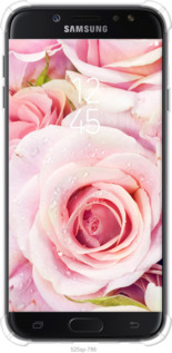 Силіконовий протиударний с посиленими кутами чехол Троянди для Samsung Galaxy J7 J730 (2017) - 525sp-786 изображение 