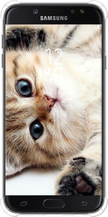 Силикон с усиленными углами чехол Котик для Samsung Galaxy J7 J730 (2017) - 6024sp-786 изображение 