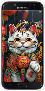 Силіконовий протиударний с посиленими кутами чехол China Cat v2 для Samsung Galaxy J7 J730 (2017) - 6135sp-786 изображение 