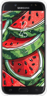 Силикон с усиленными углами чехол Арбуз для Samsung Galaxy J7 J730 (2017) - 6315sp-786 изображение 