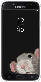 Силіконовий протиударний с посиленими кутами чехол The Peeking Rat для Samsung Galaxy J7 J730 (2017) - 6442sp-786 изображение 