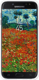 Силикон с усиленными углами чехол Винсент Ван Гог-Маковое поле для Samsung Galaxy J7 J730 (2017) - 6466sp-786 изображение 