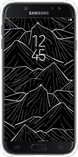 Силикон с усиленными углами чехол С изображением Темных гор для Samsung Galaxy J7 J730 (2017) - 6489sp-786 изображение 