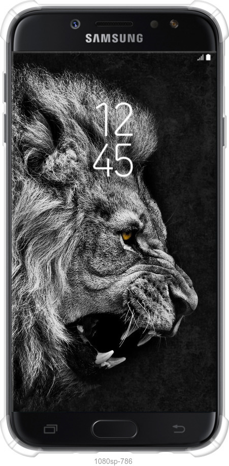 Силикон с усиленными углами чехол Лев для Samsung Galaxy J7 J730 (2017) - 1080sp-786 изображение 