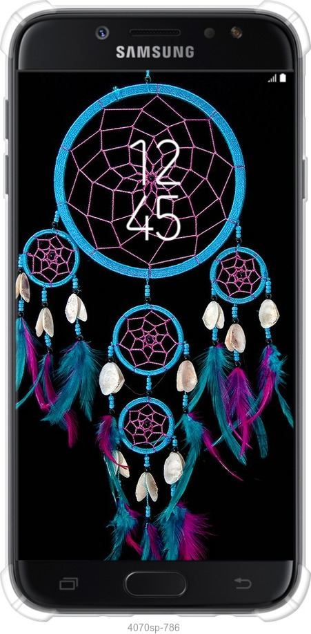 Силикон с усиленными углами чехол Ловец снов для Samsung Galaxy J7 J730 (2017) - 4070sp-786 изображение 