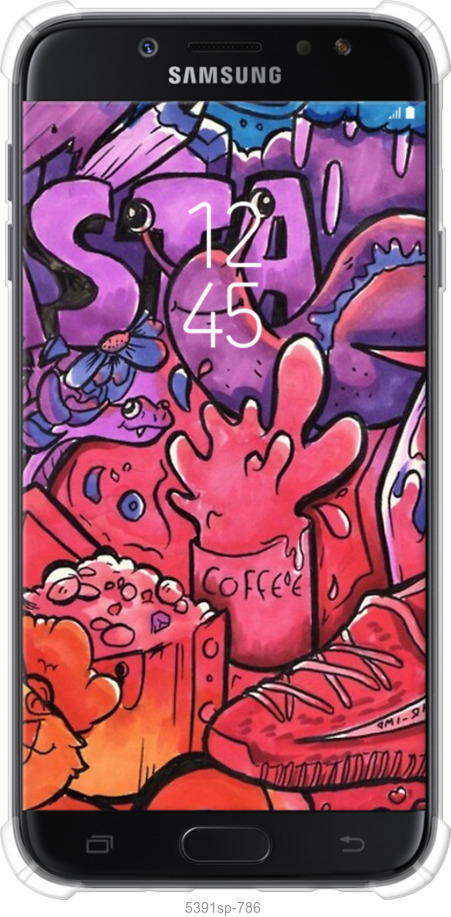 Силіконовий протиударний с посиленими кутами чехол № 5391 для Samsung Galaxy J7 J730 (2017) - 5391sp-786 изображение 