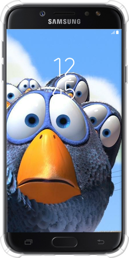 Силикон с усиленными углами чехол Angry Birds для Samsung Galaxy J7 J730 (2017) - 6008sp-786 изображение 