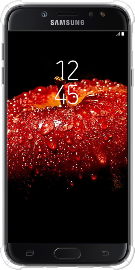 Силикон с усиленными углами чехол Яблоко для Samsung Galaxy J7 J730 (2017) - 6022sp-786 изображение 
