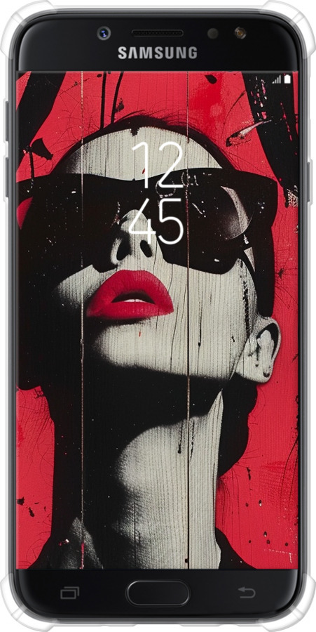 Силикон с усиленными углами чехол XO Love v1 для Samsung Galaxy J7 J730 (2017) - 6045sp-786 изображение 