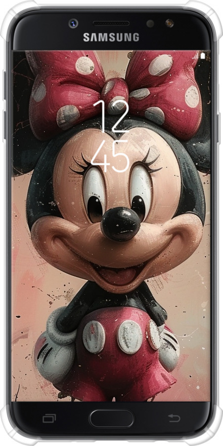 Силикон с усиленными углами чехол Minnie Mouse для Samsung Galaxy J7 J730 (2017) - 6054sp-786 изображение 