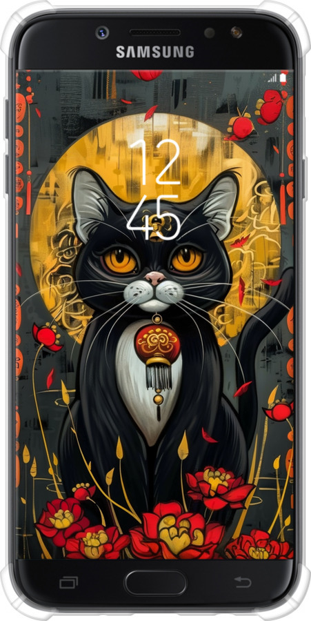 Силикон с усиленными углами чехол China Cat для Samsung Galaxy J7 J730 (2017) - 6134sp-786 изображение 