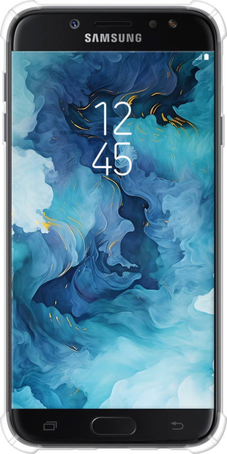 Силикон с усиленными углами чехол Акварель для Samsung Galaxy J7 J730 (2017) - 6320sp-786 изображение 