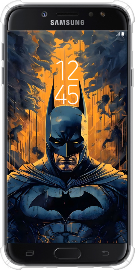 Силикон с усиленными углами чехол Бэтмен для Samsung Galaxy J7 J730 (2017) - 6335sp-786 изображение 