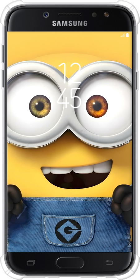 Силикон с усиленными углами чехол Миньон для Samsung Galaxy J7 J730 (2017) - 6389sp-786 изображение 
