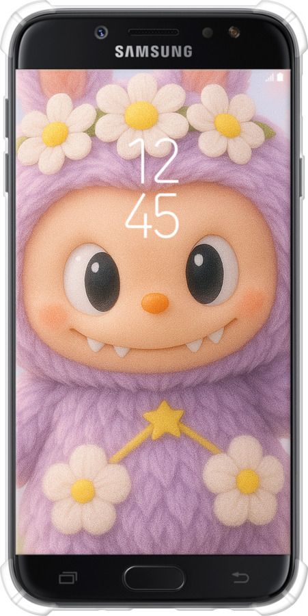 Силіконовий протиударний с посиленими кутами чехол Лабубу 1 для Samsung Galaxy J7 J730 (2017) - 6709sp-786 изображение 