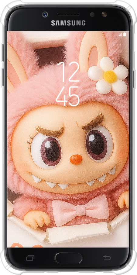 Силіконовий протиударний с посиленими кутами чехол Лабубу 2 для Samsung Galaxy J7 J730 (2017) - 6710sp-786 изображение 